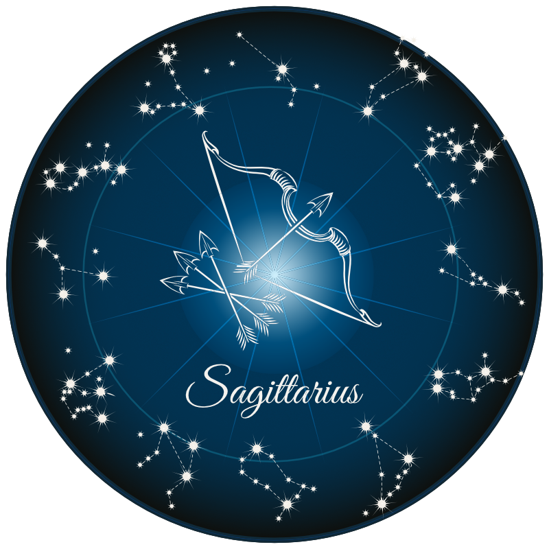 Graphic of Astrological Sign of Sagittarius